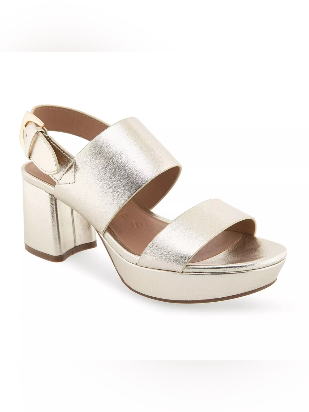 Aerosoles Camilla Soft Gold Platform Dress Sandal - Women's Size 10 NEW NIB